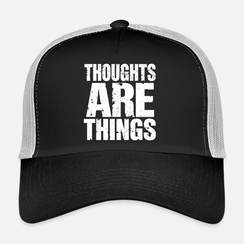 Thoughts take shape - Trucker Cap - black/stone grey