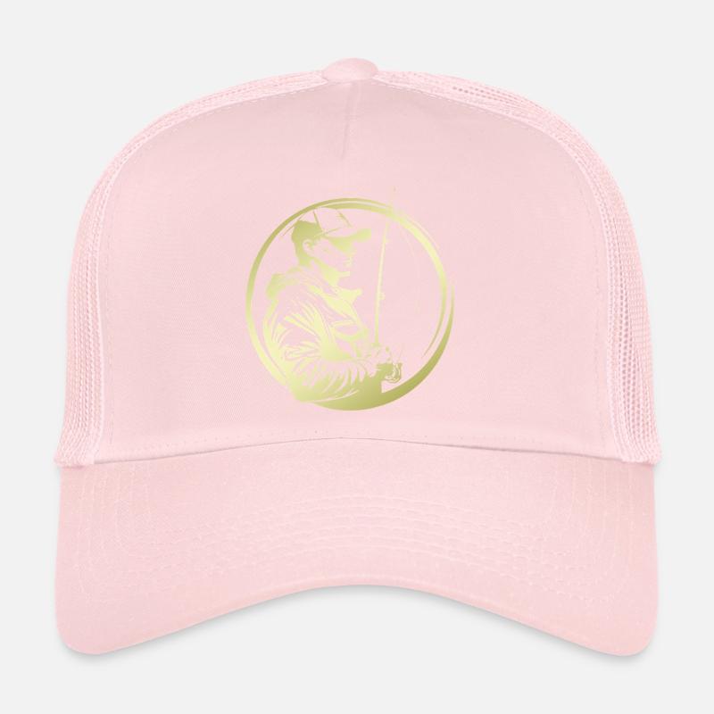 Silhouette de pêche pêcheur Casquette trucker 