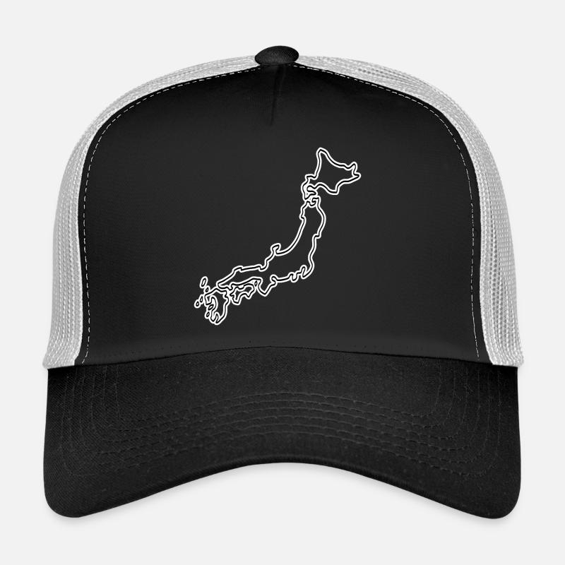Japan Outline – Minimalist Map Design Trucker Cap