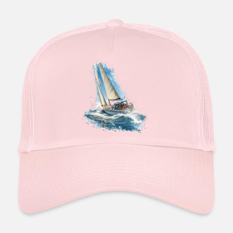 Segelboot im Wellenrauschen Trucker Cap