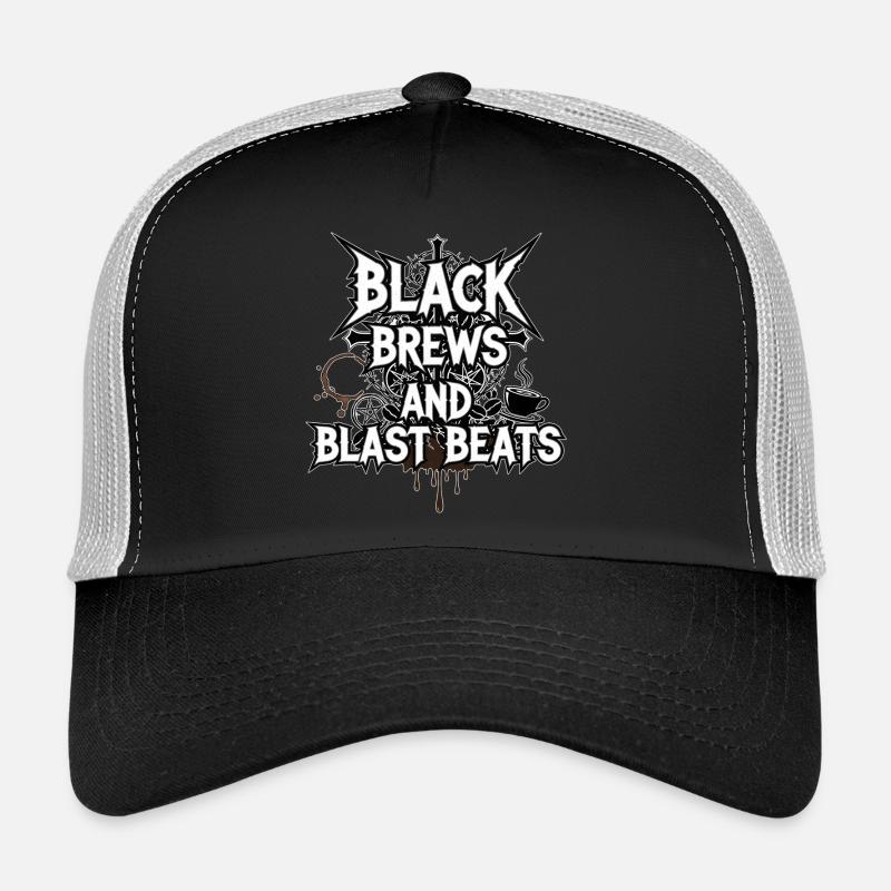 Black Brews and Blast Beats Trucker Cap