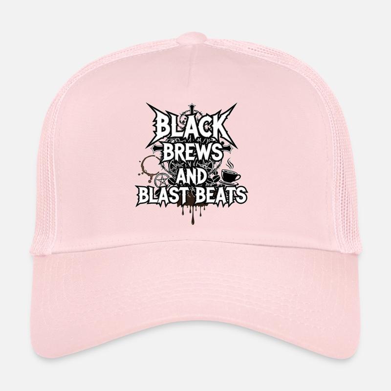 Black Brews and Blast Beats Trucker Cap