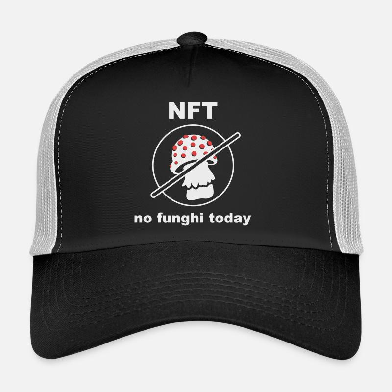 NFT - No funghi Today - Trucker Cap - Schwarz/Steingrau