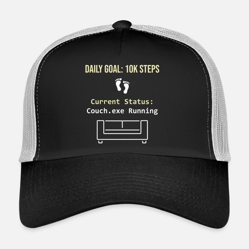 Tagesziel 10k Schritte Aktueller Status Couch.exe Trucker Cap