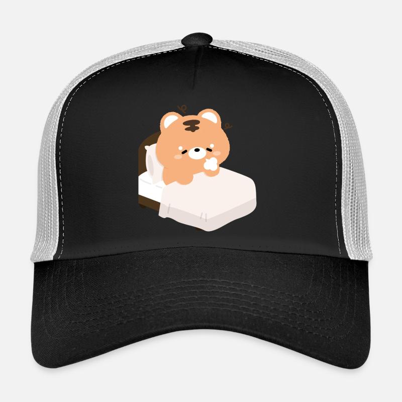 Schläfriger, müder Tiger Trucker Cap