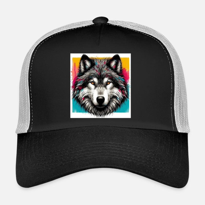 Wolf - Trucker Cap - black/stone grey