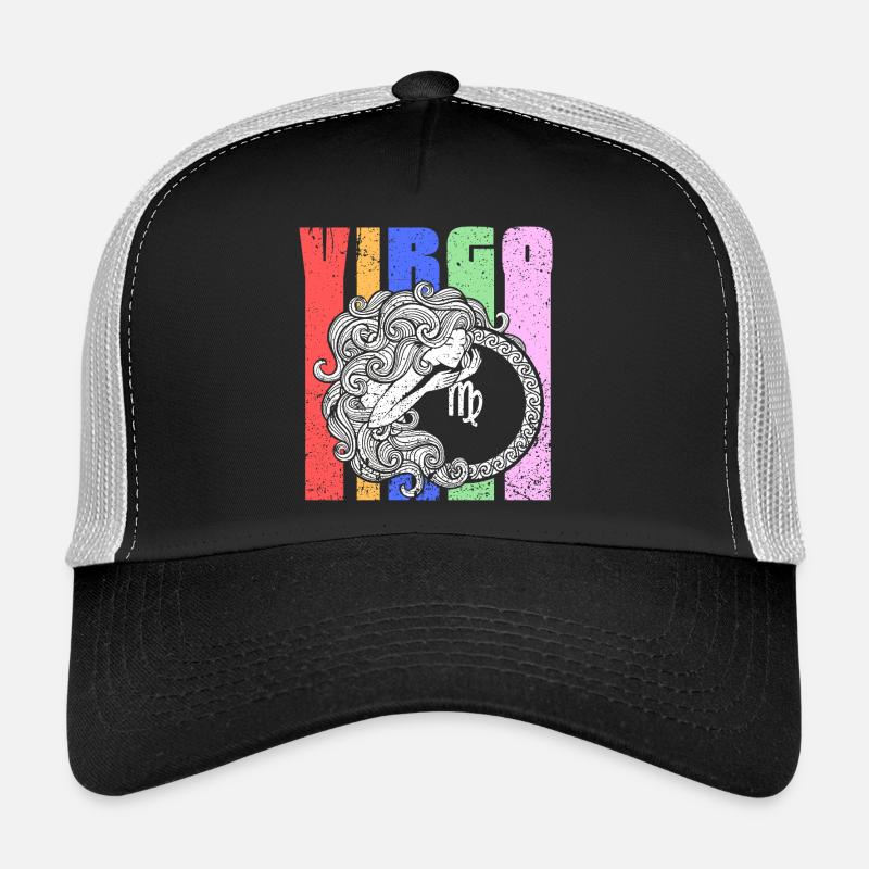 Jungfrau Sternzeichen Symbol - Astrologisches Mandala Trucker Cap