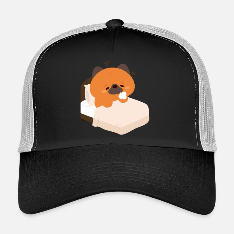 Müder Deutscher Schäferhundwelpe Trucker Cap
