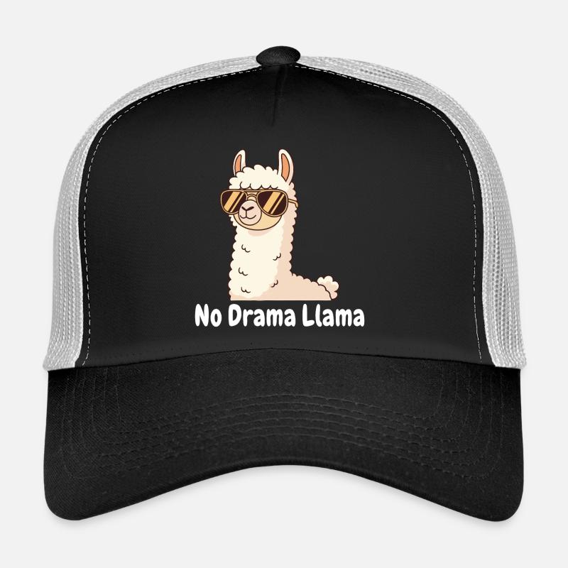 No Drama Llama Sunglasses Trucker Cap