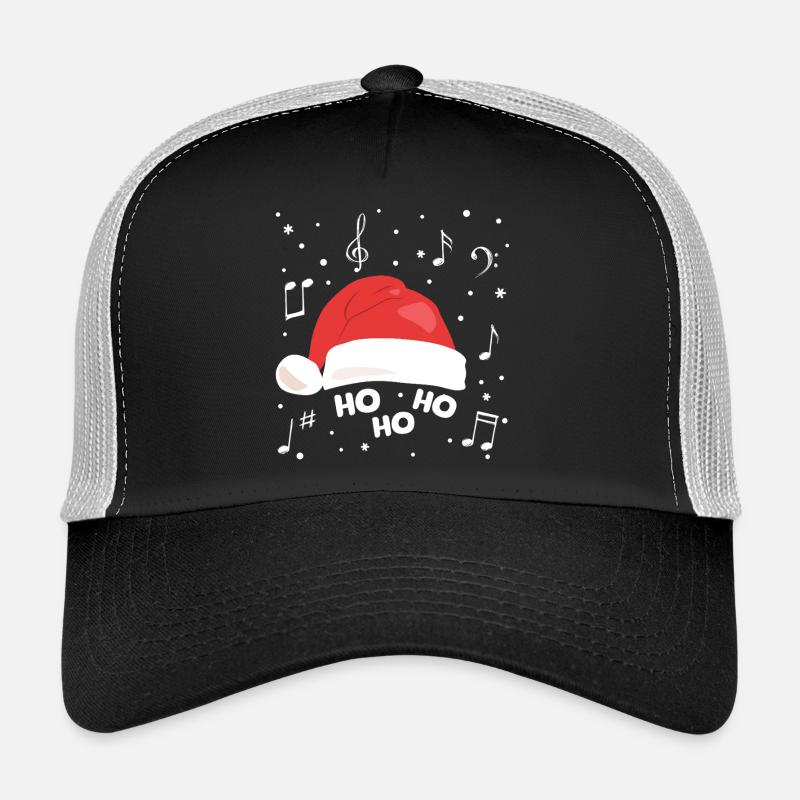 Musical Christmas Hat with Music Notes Trucker Cap