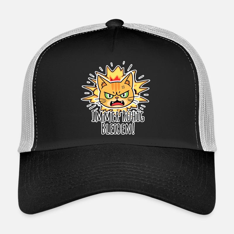Ne paniquez pas, restez toujours calme ! Chat Cool Casquette trucker 