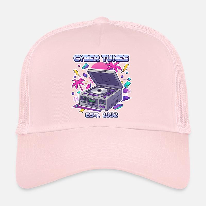 Cyber Tunes 1992 – Conception de lecteur CD rétro Casquette trucker 