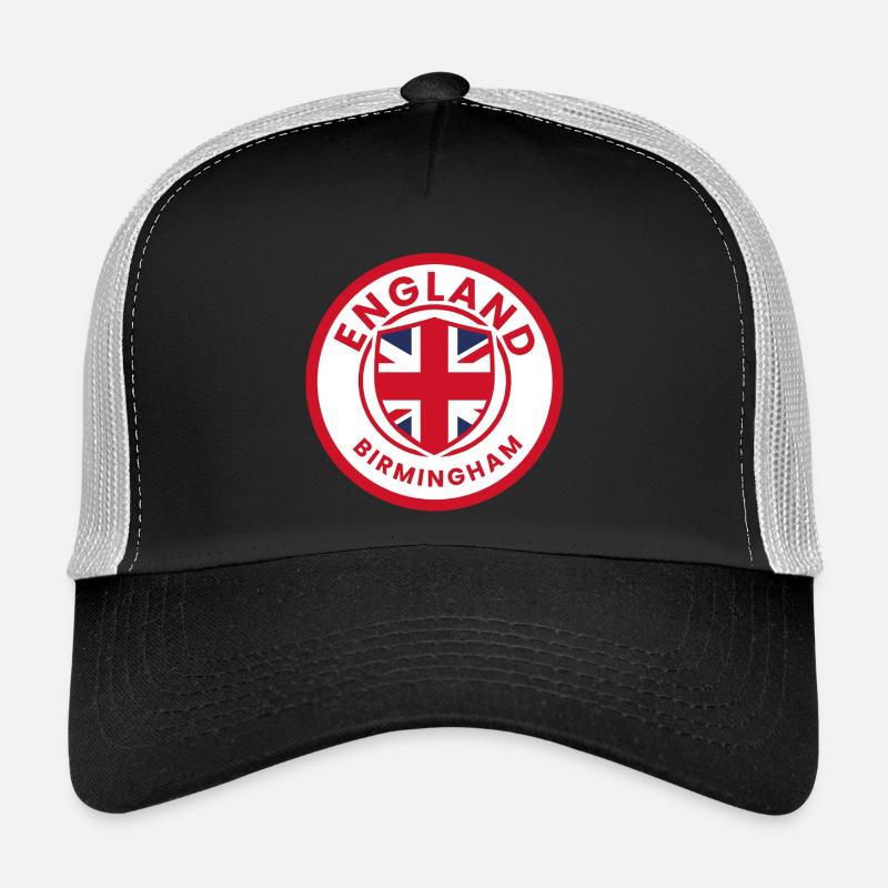 Drapeau emblème de l’Angleterre de Birmingham Casquette trucker 