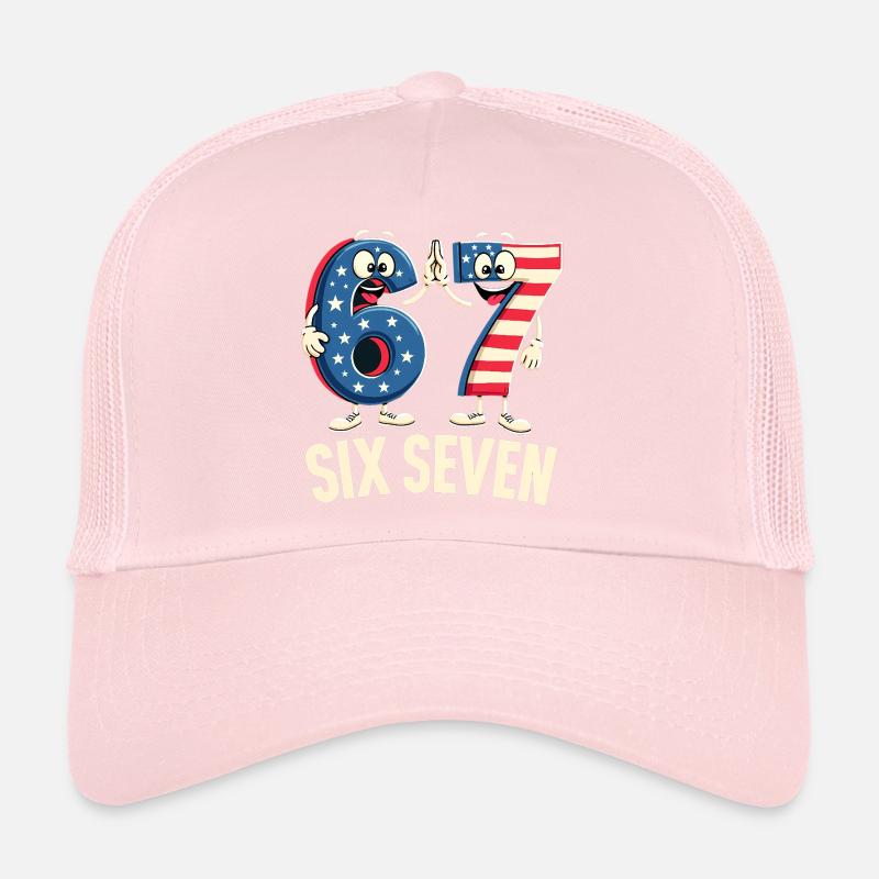 US Flag 67 Memes Six Seven Casquette trucker 