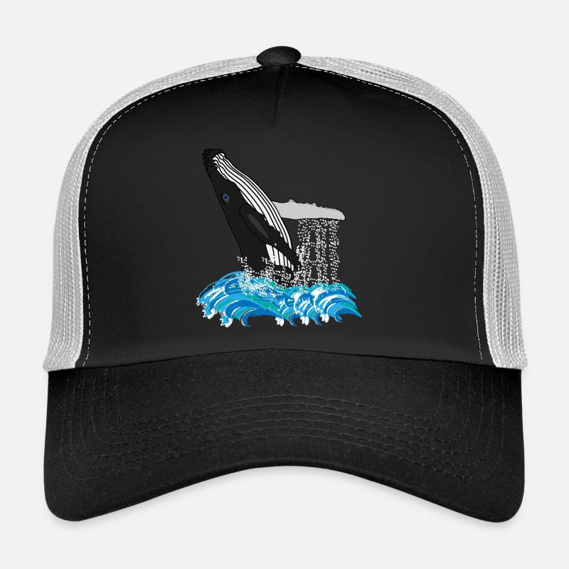 Empreinte de baleine à bosse Casquette trucker 