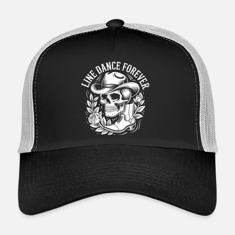 Line Dance Totenkopf Western Trucker Cap