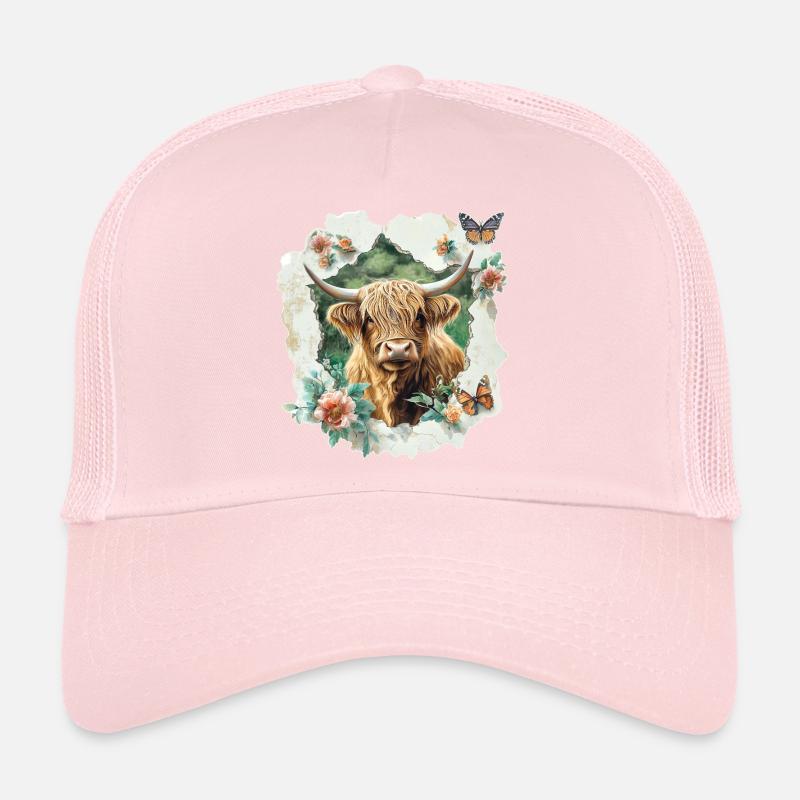 Highland cattle Trucker Cap