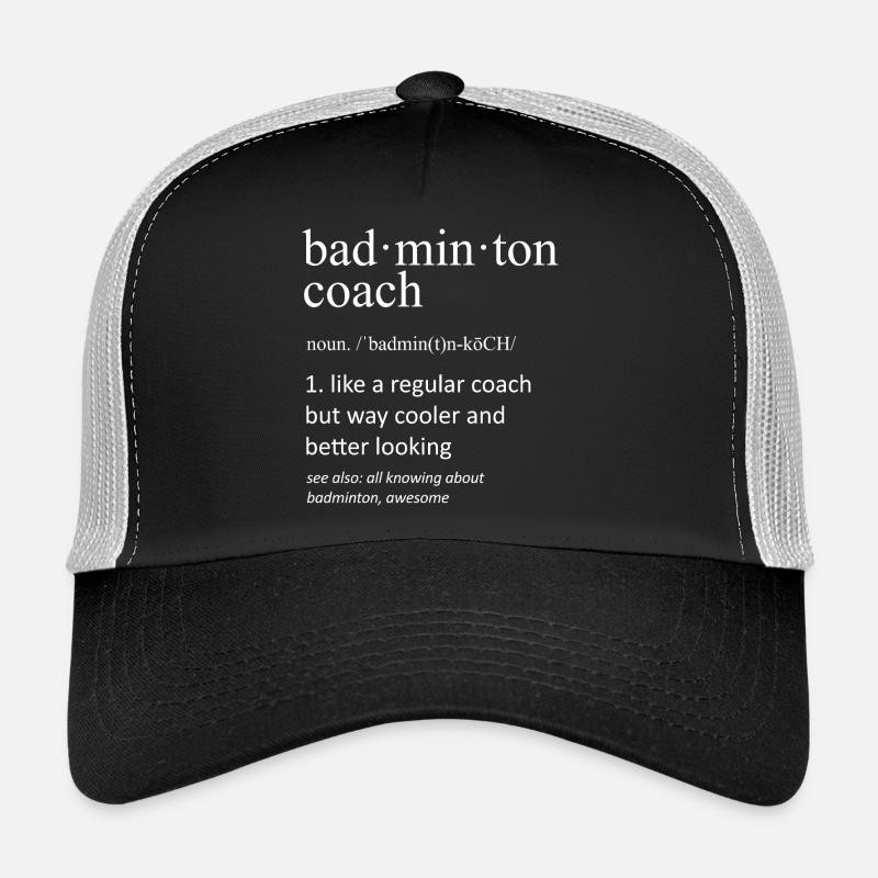 Badmintontrainer Definition Lustiger Sportlehrer Trucker Cap
