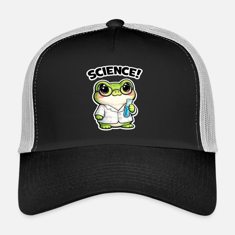 Wissenschaftsfrosch mit Brille Trucker Cap