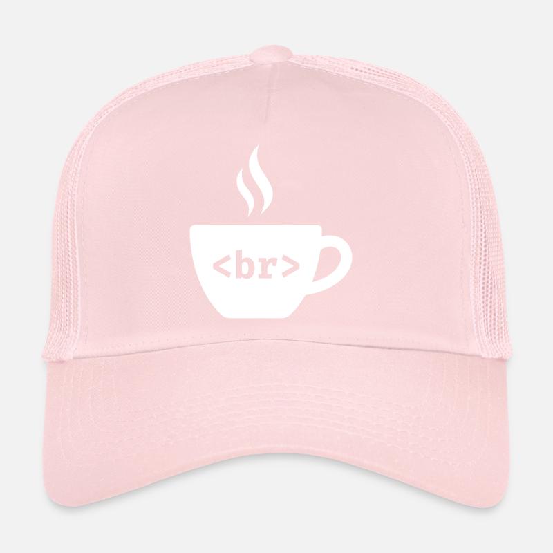 Coffee Break – Funny HTML Tag Design Trucker Cap