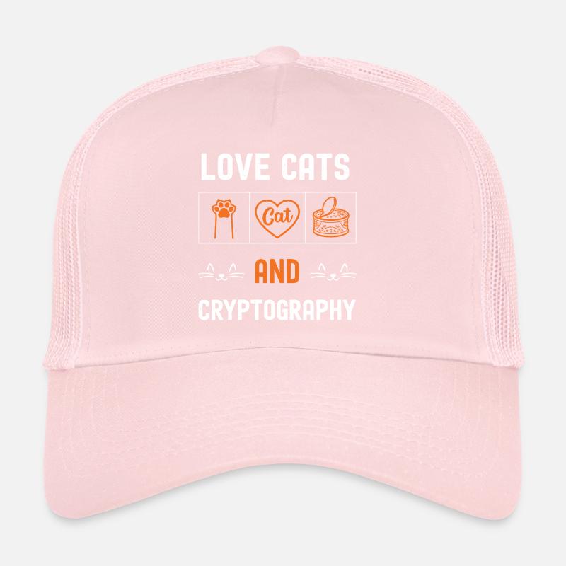 Chats et cryptographie Casquette trucker 