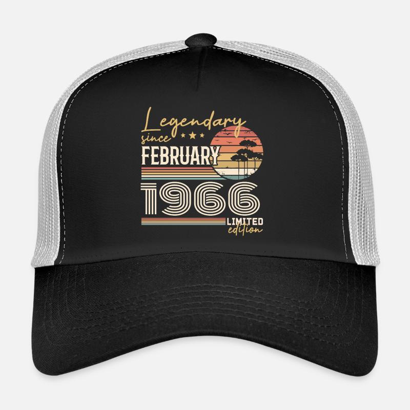 Februar 1966 Geburtstag 1966 Legends Februar Trucker Cap