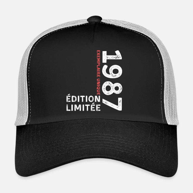 Année 1987 au style typographique vintage Casquette trucker 