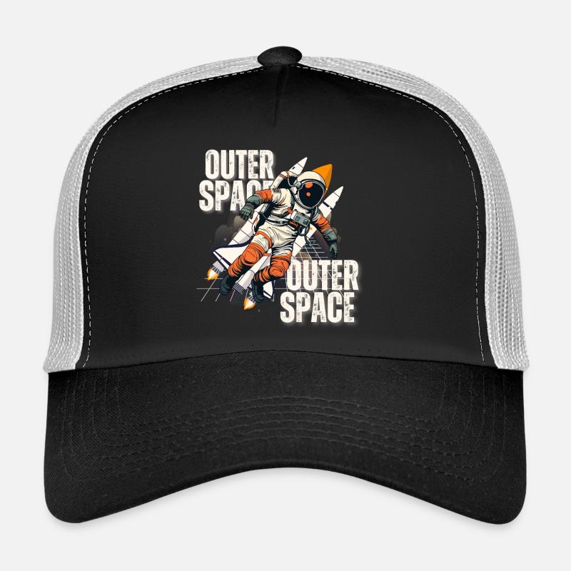 Astronaut im Raketen-Sprung Trucker Cap