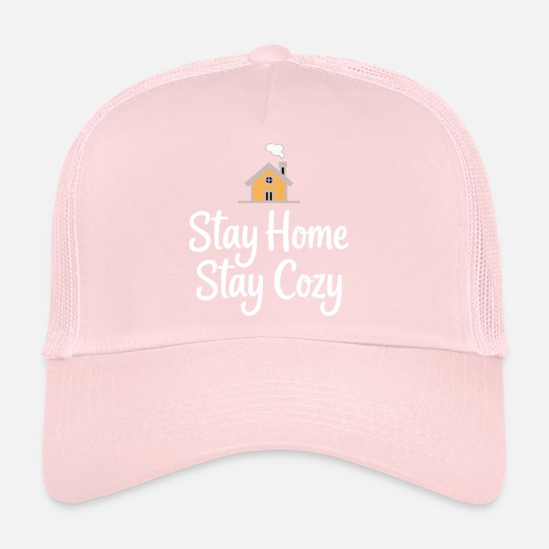 Rester à la maison Maison chaleureuse Chaleur Casquette trucker 