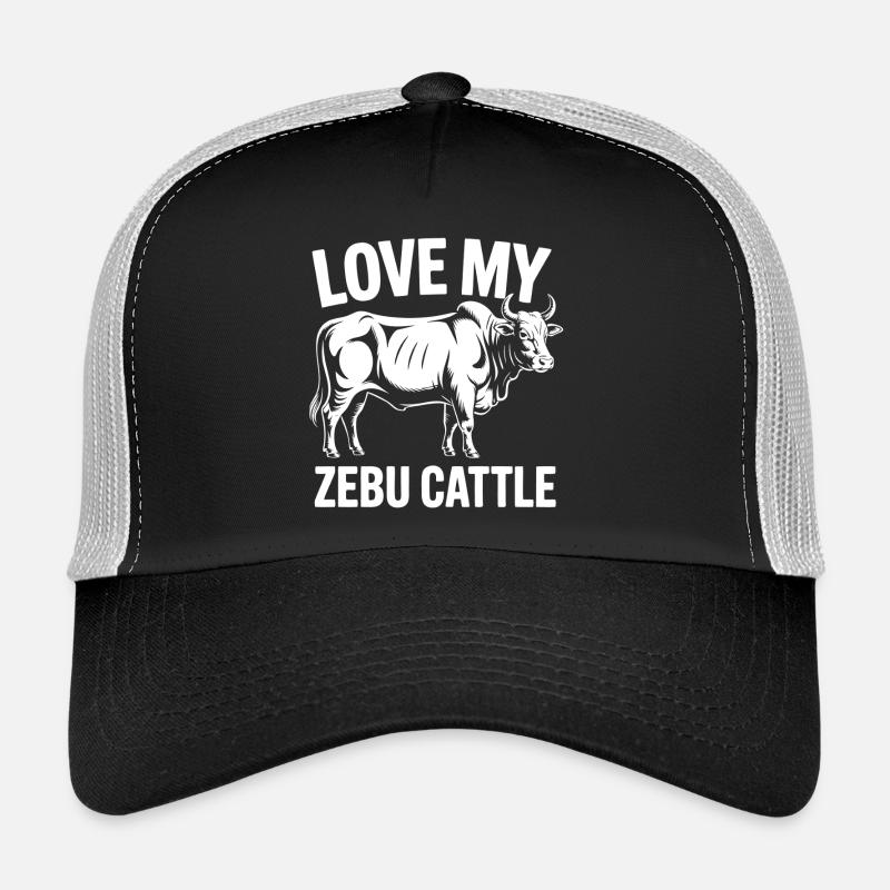 Zebu Cattle Lover Graphic Trucker Cap