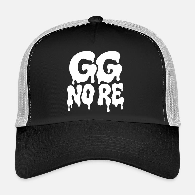 GG No Re Gaming Spruch Horror Typografie Trucker Cap