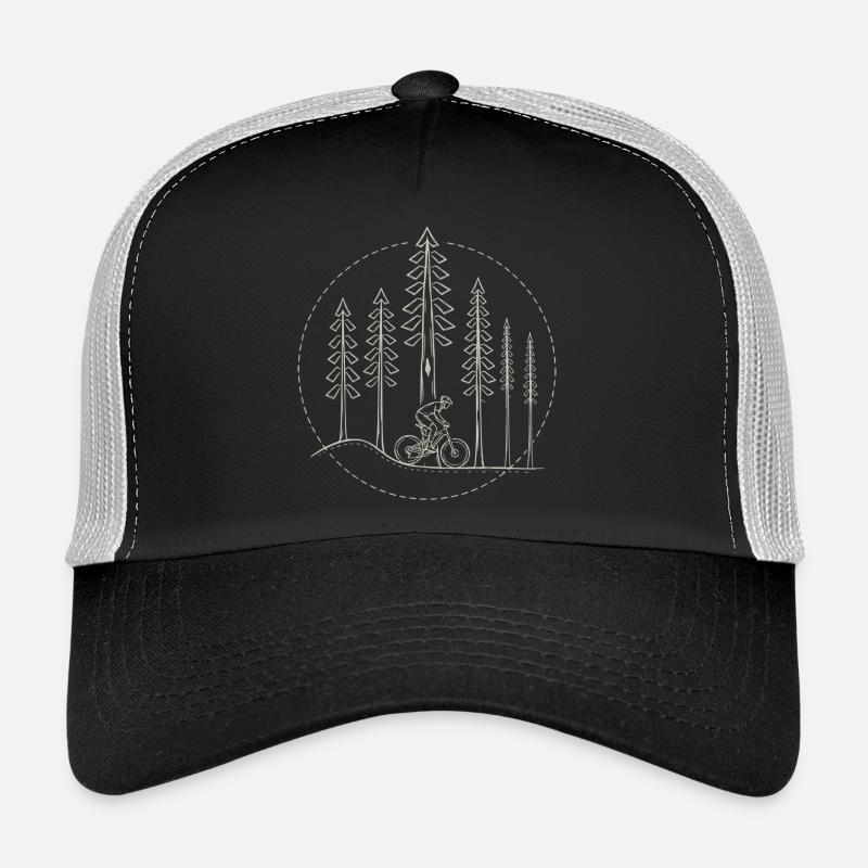 Radfahrer in der Natur Trucker Cap