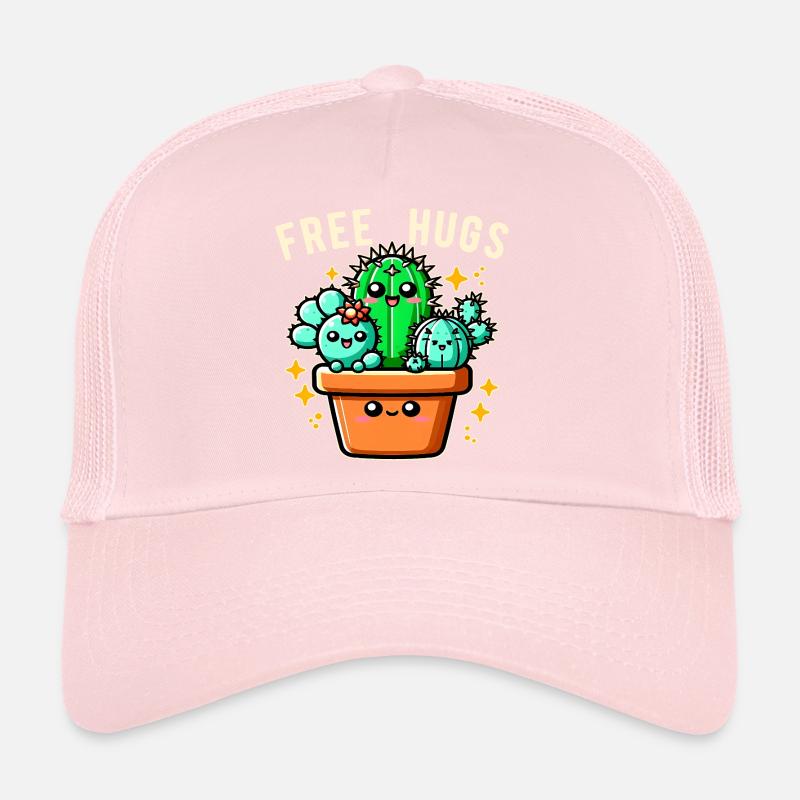 Câlins gratuits Amis cactus Câlins gratuits Drôles Casquette trucker 