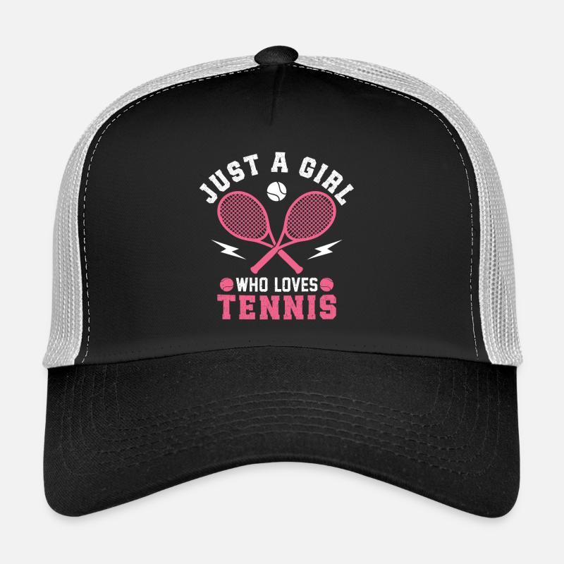 Einfach ein Mädchen, das Tennis liebt, Trucker Cap