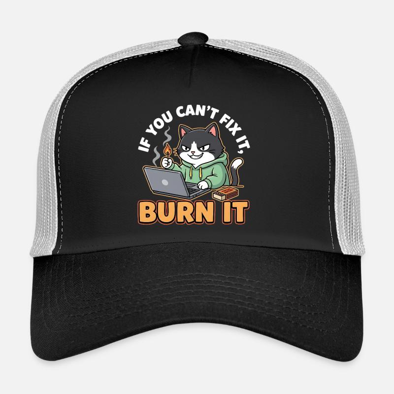 Burn It – Lustiger Spruch für Programmierer Trucker Cap