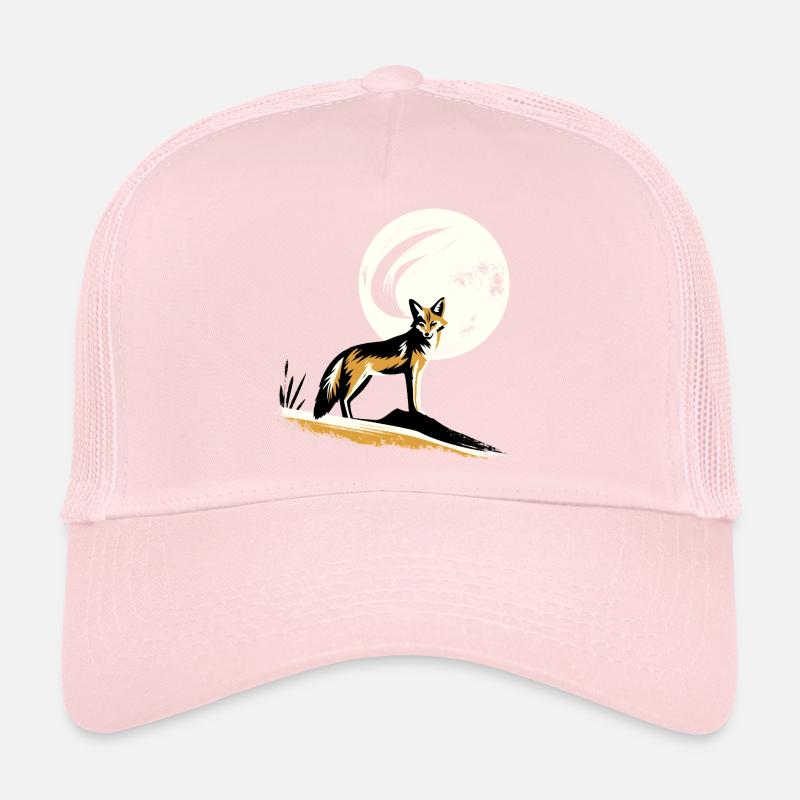 Jackal in the moonlight Trucker Cap