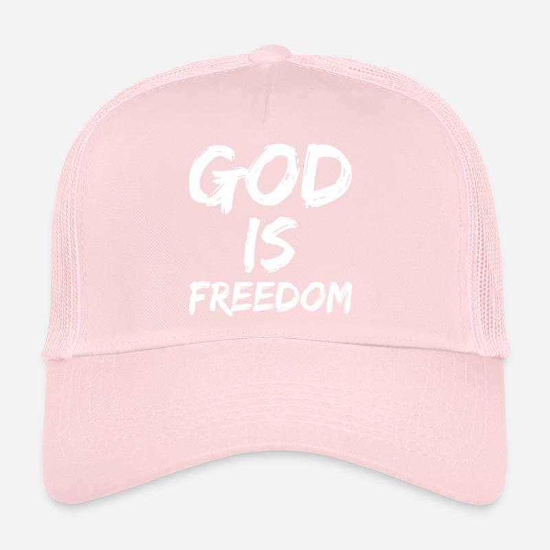 Dieu est la liberté Casquette trucker 