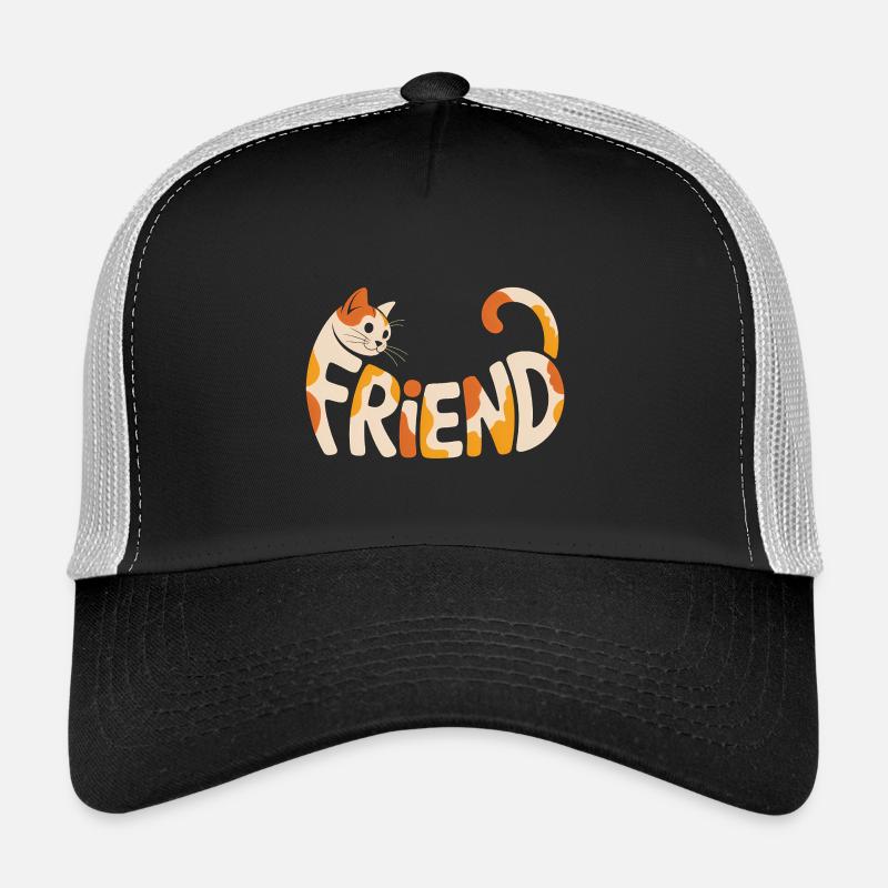 Friend Cat - Logo de chat mignon Casquette trucker 