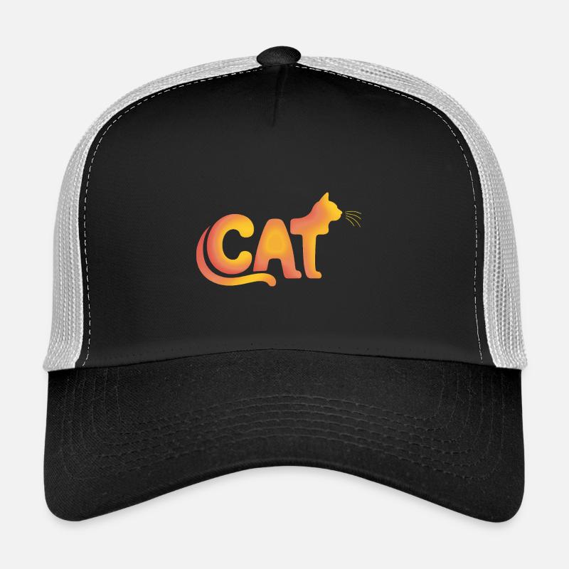 Cat - Cute Cat Logo Trucker Cap