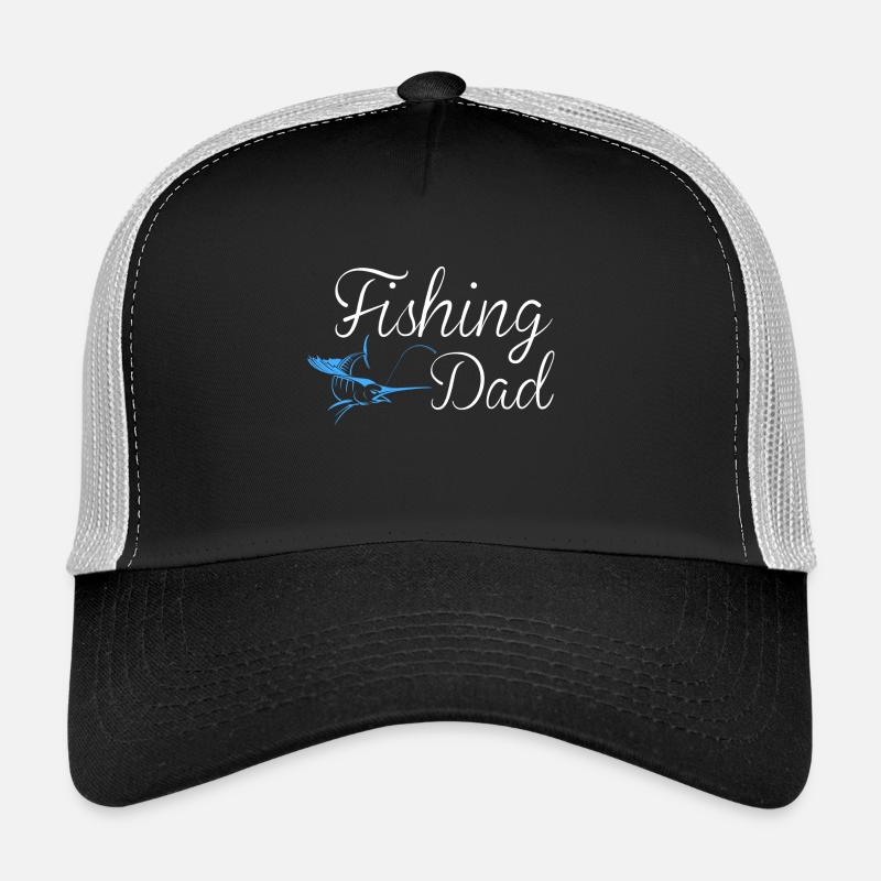papa de pêche - Casquette trucker  - noir/gris pierre