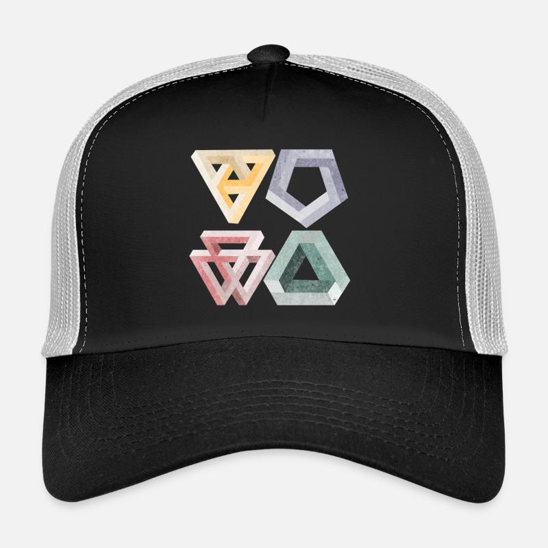 optical illusions Trucker Cap