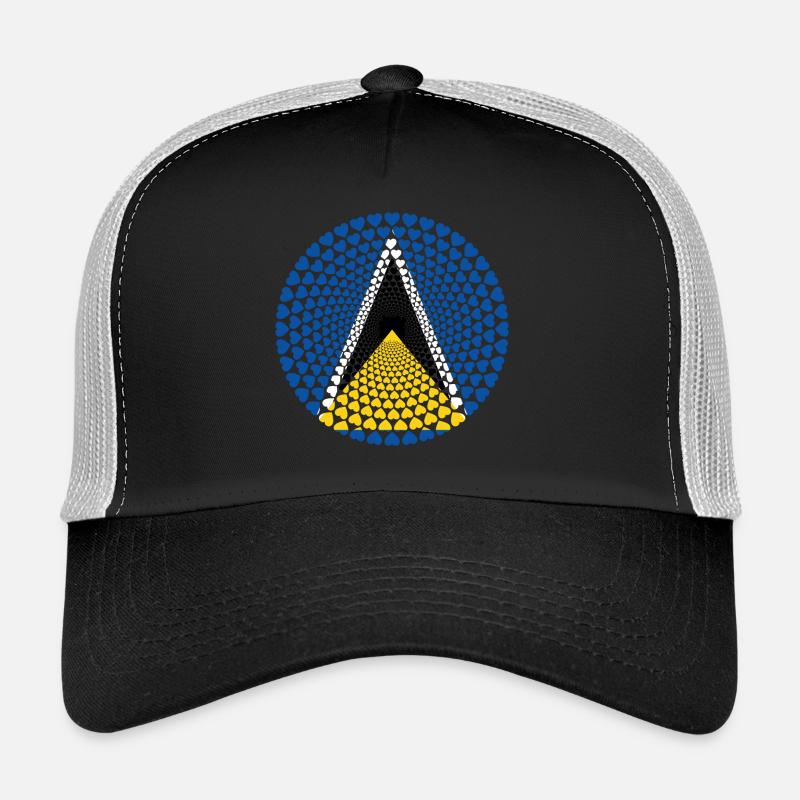 Saint Lucia St. Lucia Love HERZ Mandala Trucker Cap