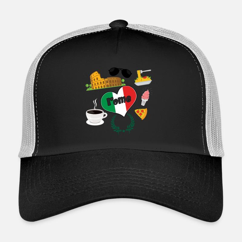 Ich liebe Rom 2 - Trucker Cap - Schwarz/Steingrau