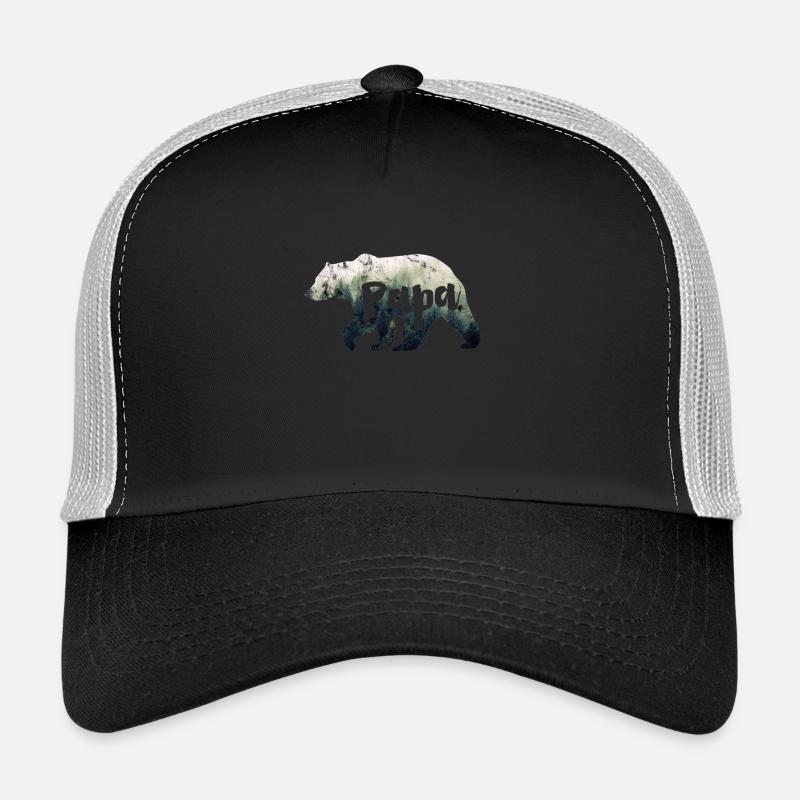 Papa ours - Casquette trucker  - noir/gris pierre