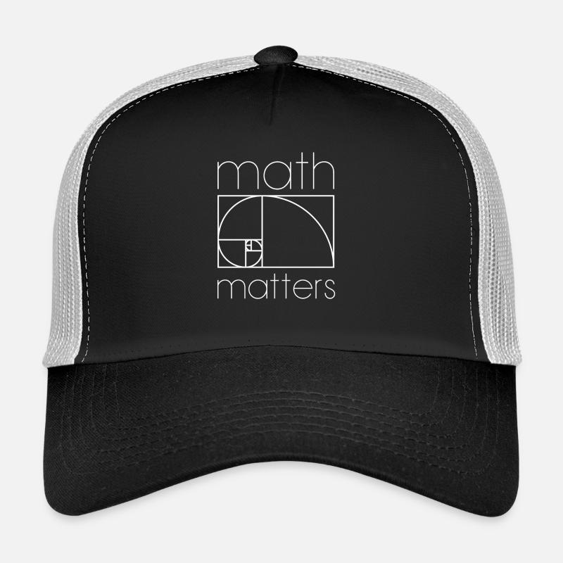 MATH MATTERS MATHEMATIK SHIRT - Trucker Cap - Schwarz/Steingrau