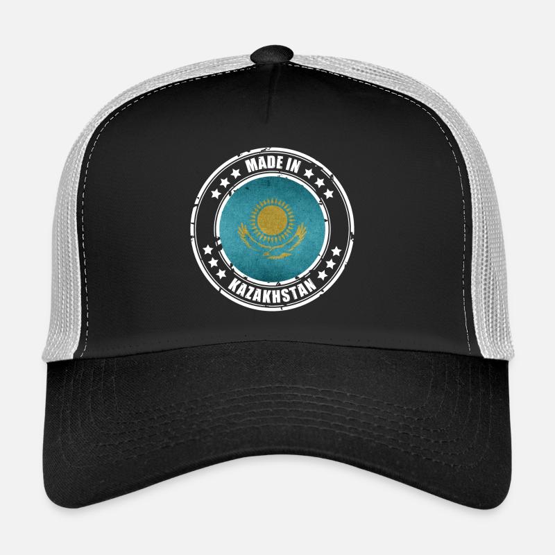 Made in Kazakhstan - Trucker Cap - Schwarz/Steingrau