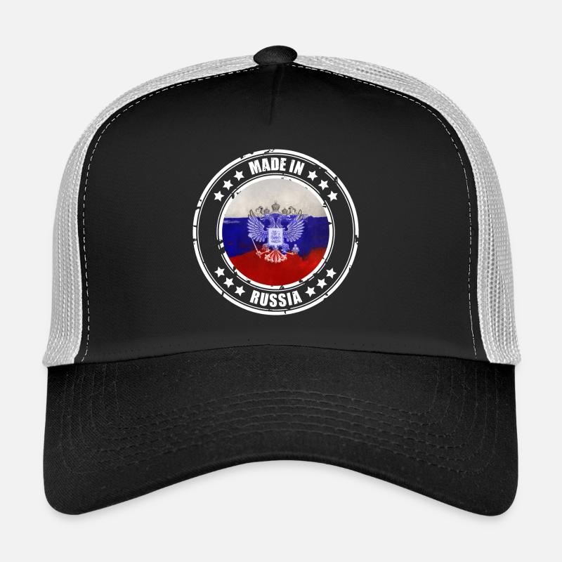 Fabriqué en Russie - Casquette trucker  - noir/gris pierre