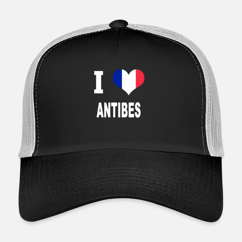 I Love ANTIBES - Trucker Cap - black/stone grey