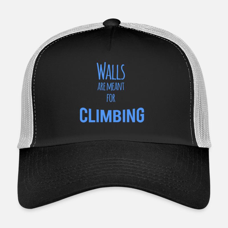 Walls are Meant for Climbing - Trucker Cap - Schwarz/Steingrau