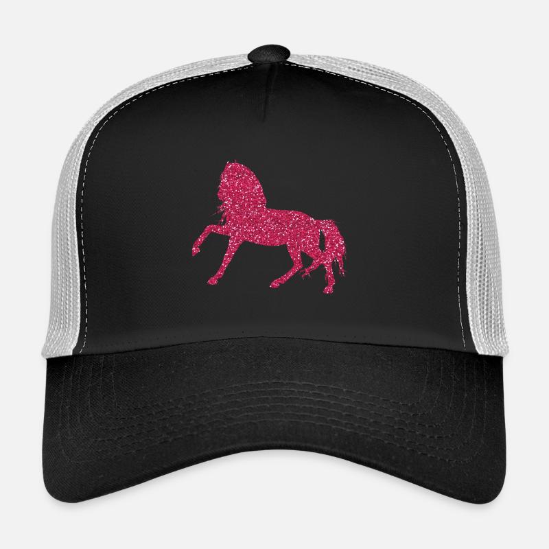 Pink Glitter Horse - Glitzerndes Pferd Pink Pferde Trucker Cap